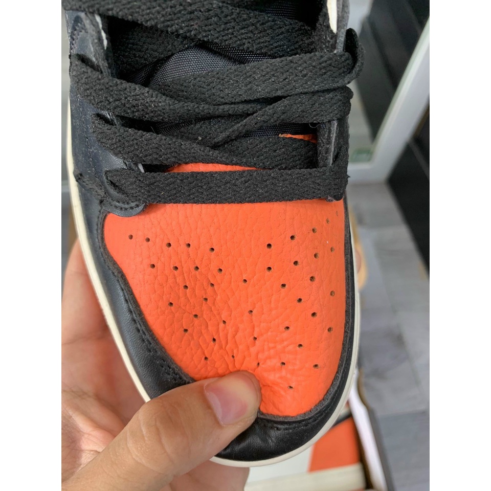 Giày Sneaker thể thao, Jordan1 Cam , JD1 cổ cao màu cam Bản Quảng Châu Cao Cấp Full Box_ tặng kèm box BV