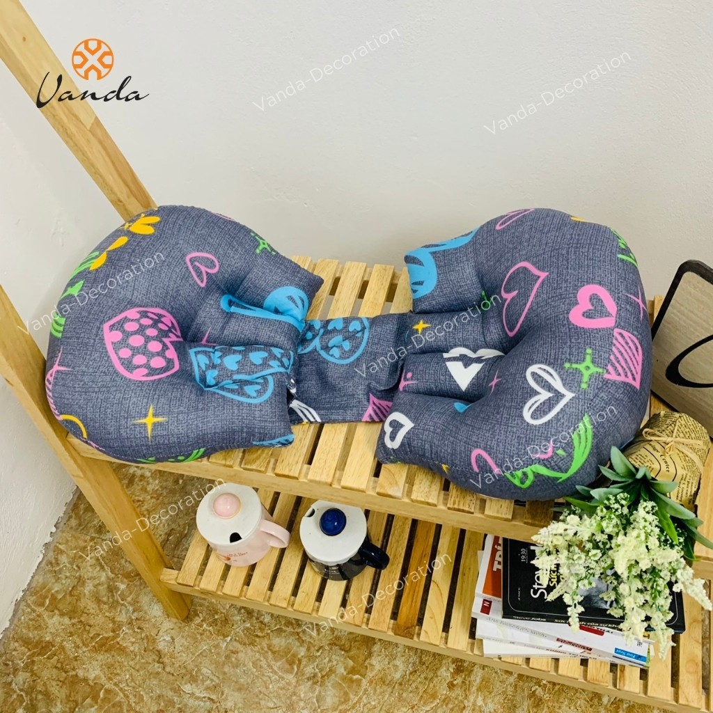 Gối bầu cánh tiên COTTON POLY , gối cho mẹ bầu