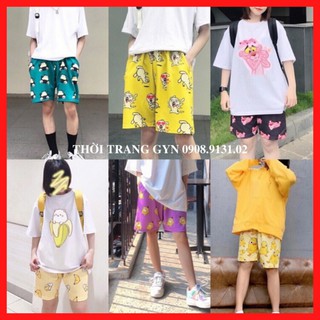 💖 GIÁ XƯỞNG 💖 Quần Đùi Hoạt Hình Cartoon Nam Nữ Siêu Đẹp