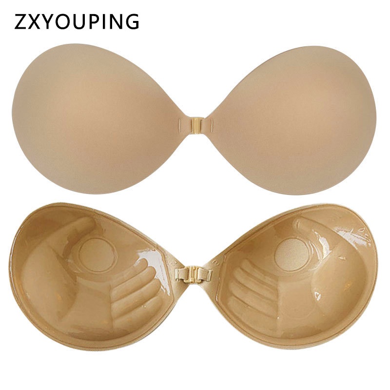 AOFEIQIKE Áo ngực tàng hình không dây cúp ngực hai màu cho nữ