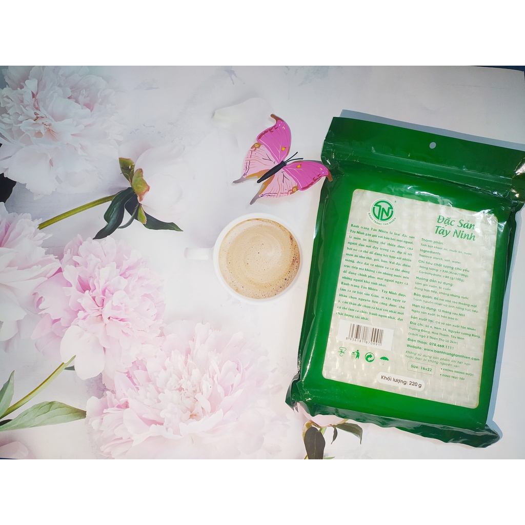 Sỉ 1 cây bánh tráng siêu mỏng Tân Nhiên loại 220g