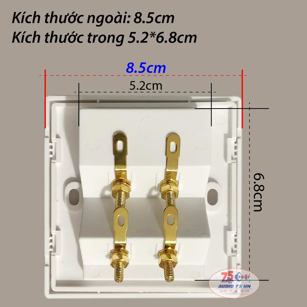 01 cái hậu loa 4 cọc Gold Snake cao cấp - Cọc loa đôi Gold Snake - Trạm loa, máng loa