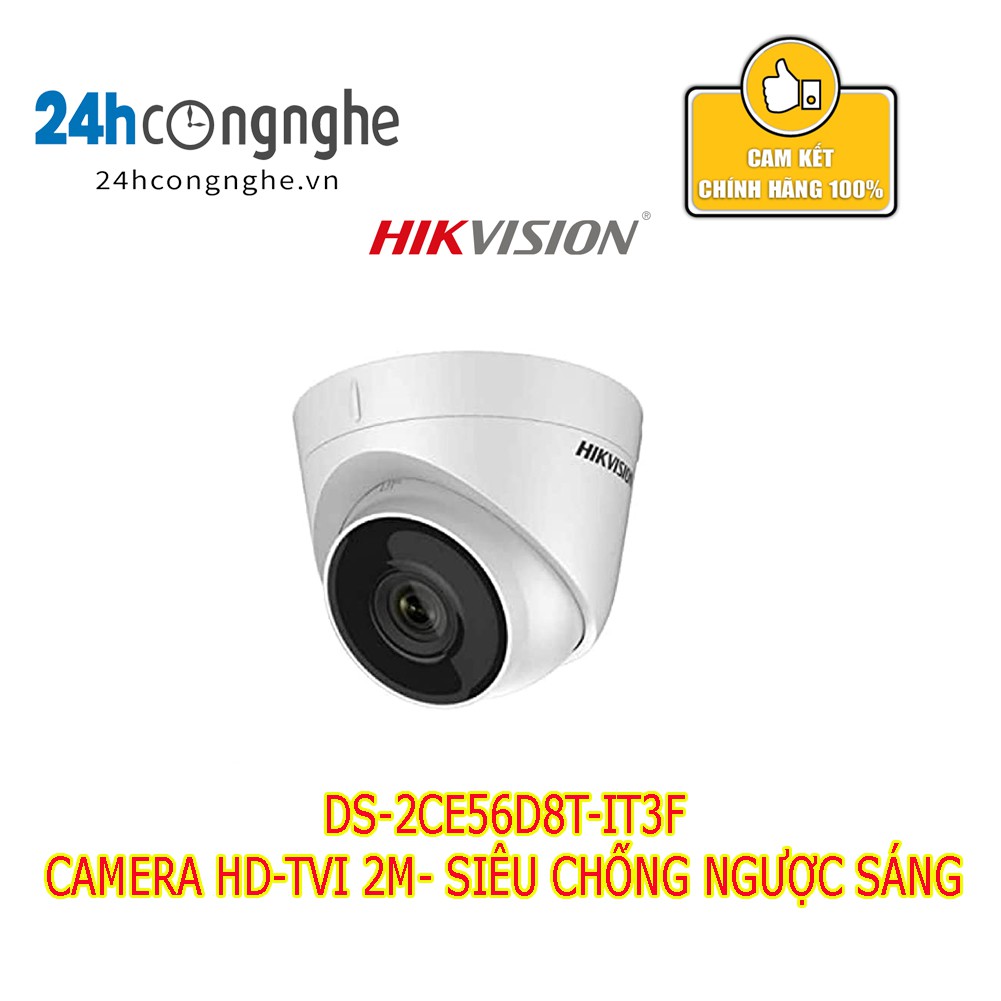 Camera HD-TVI DS-2CE56D8T-IT3F 2mpx Sieu Chống Ngược Sáng Thực