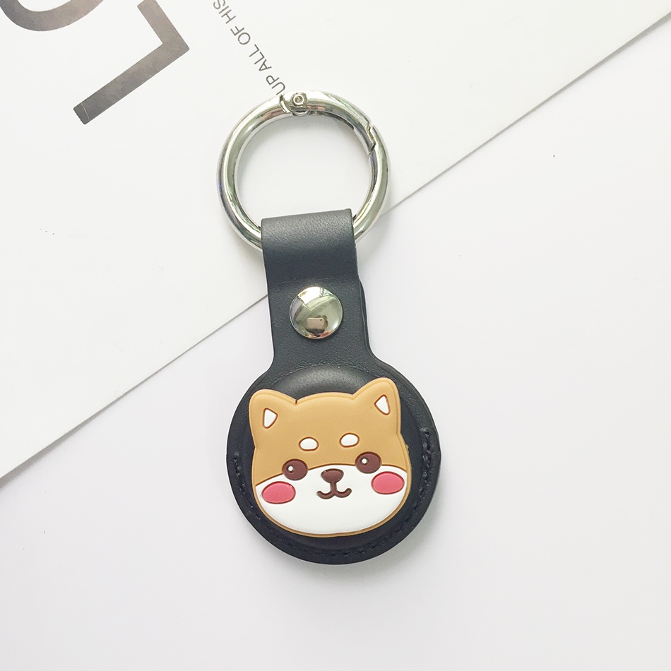 Vỏ bọc bảo vệ máy theo dõi vị trí Airtags bằng da chống mất thiết kế hoạt hình đáng yêu tiện lợi