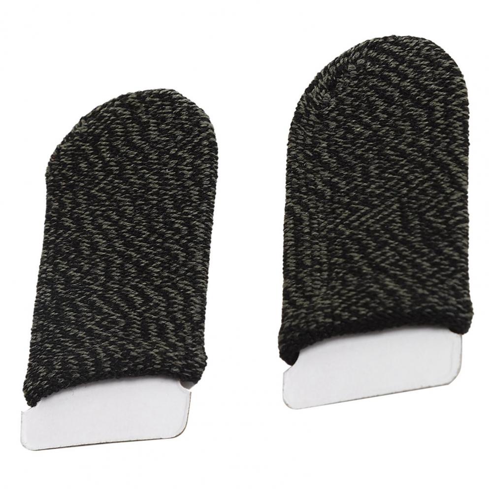 Bao ngón tay chơi game chống mồ hôi có thể tái sử dụng màu đen