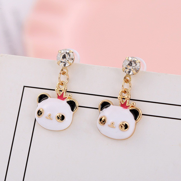 Bông tai thời trang gấu trúc xinh xắn - HT254
