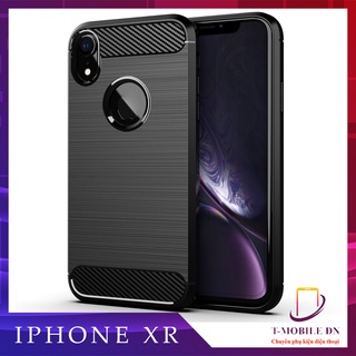 Ốp lưng iPhone XR 🔥FREE SHIP🔥Ốp dẻo Cacbon phay xước chống sốc chống vân tay cho iPhone XR