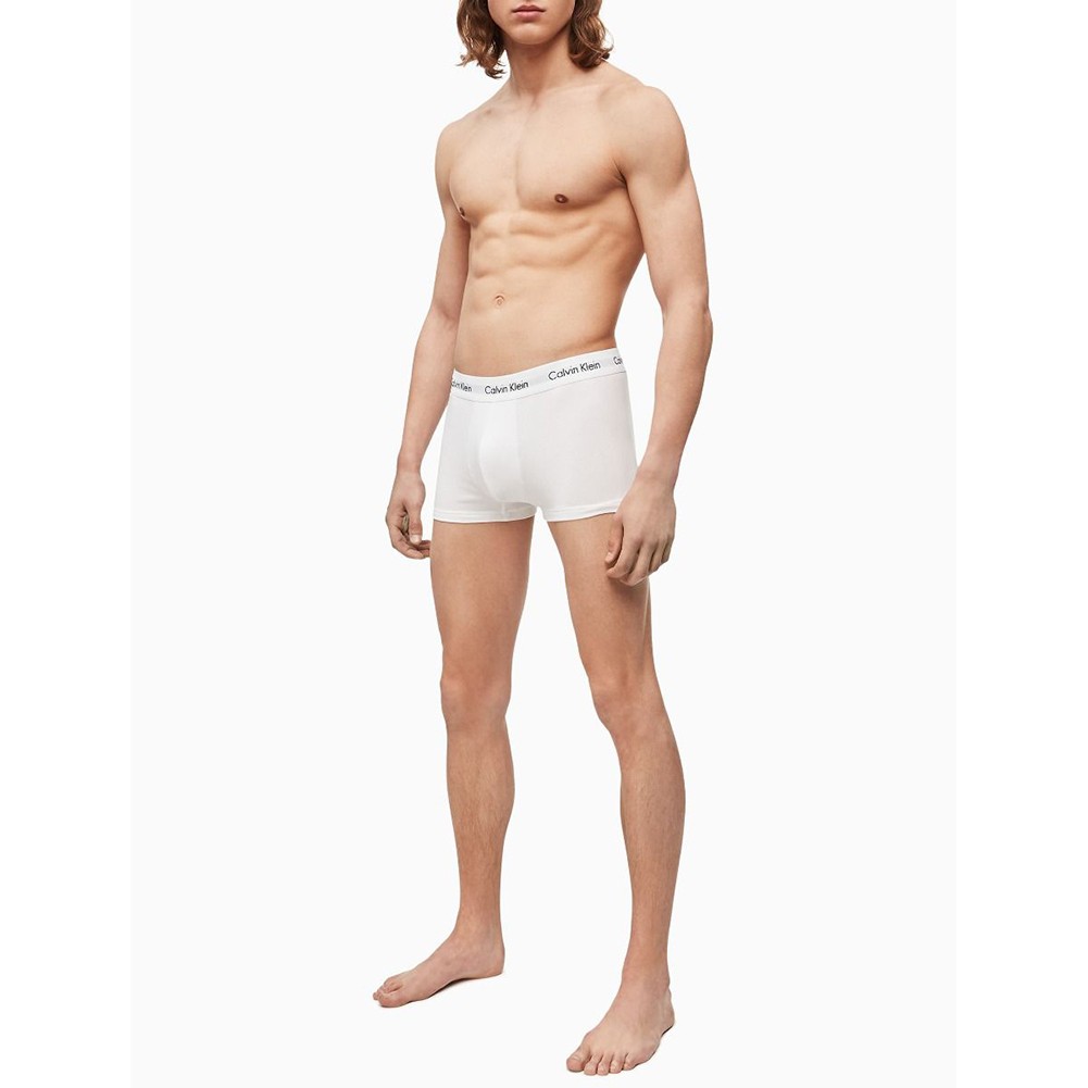 Quần lót nam Calvin Klein U2662 cotton trắng xám size lớn XL