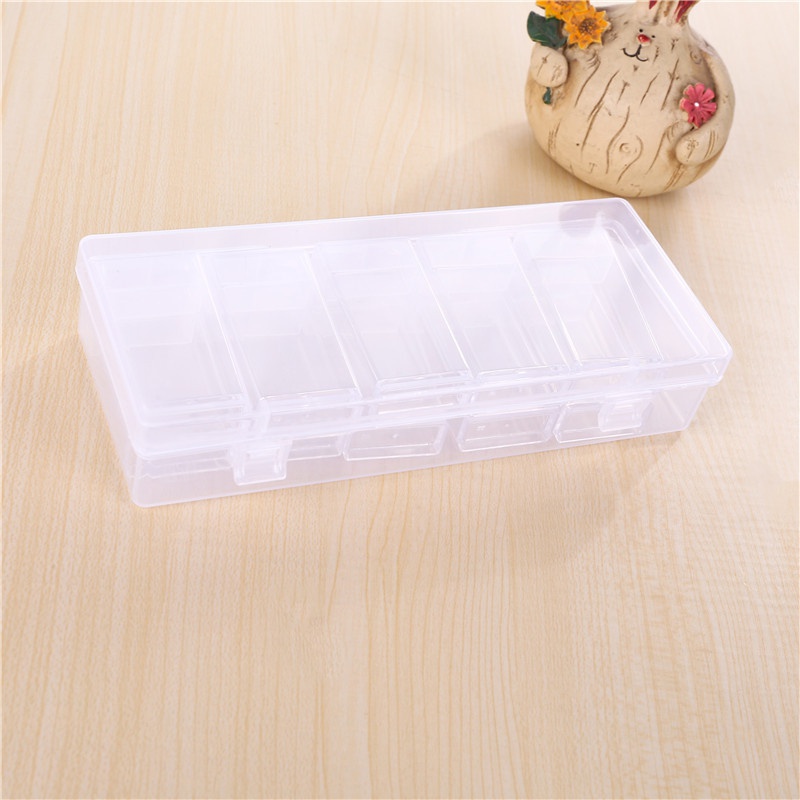 Hộp Thủy Tinh Trong Suốt 12 Ngăn Đựng Hạt / Gạo Tiện Dụng