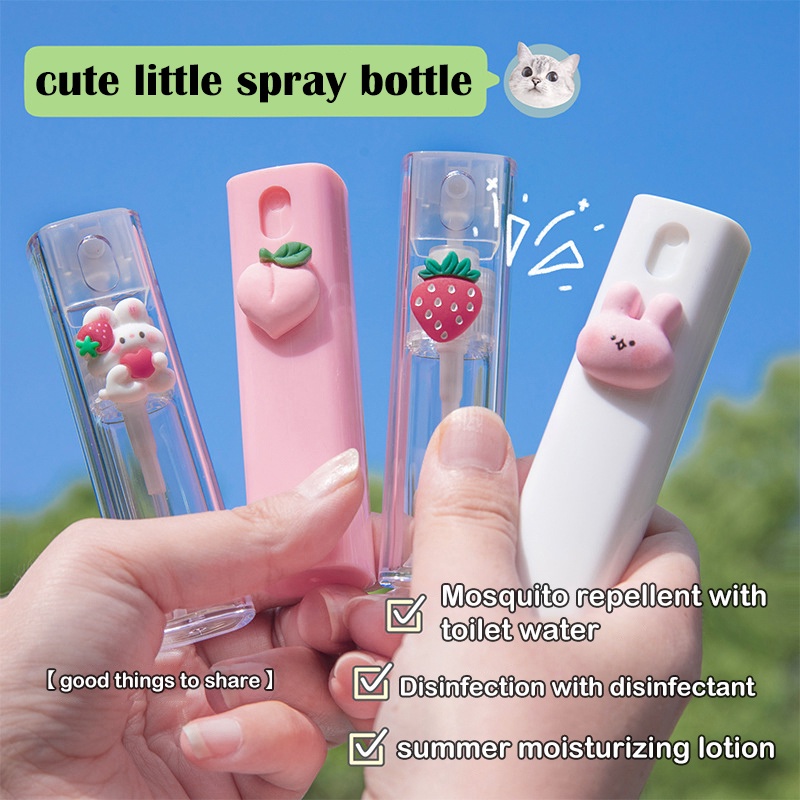 10ml Cute Portable Cosmetic Spray Bottle Mini Cartoon Perfume Watering Can Refillable Bottles