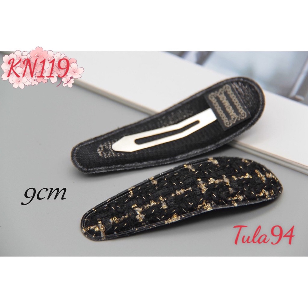 KẸP BẬT BỌC VẢI DẠ Tweed XINH XẮN CHO NỮ
