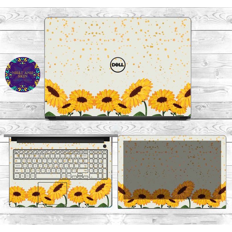 Skin dán Laptop in hình Hoa. Đủ các dòng laptop: Dell, Asus,Acer,HP, Macbook...