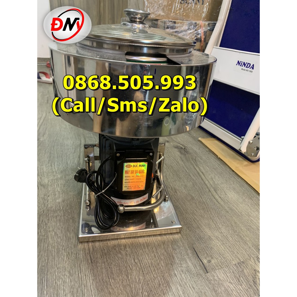 MÁY XAY GIÒ CHẢ CHÂN INOX 1.1KW – NỒI 22CM – 1.5KG/LẦN CÓ BAO ĐÁ