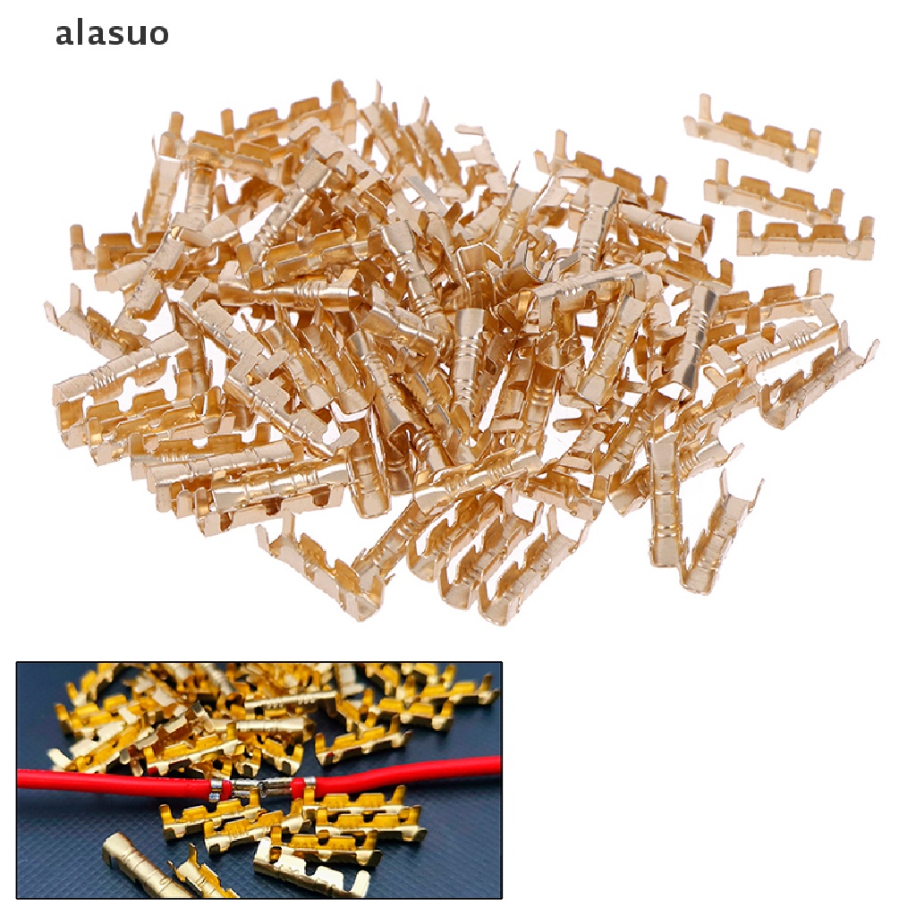 Bộ 100 Đầu Nối Dây Điện Cong 0.5-1.5Mm2 Chuyên Dụng