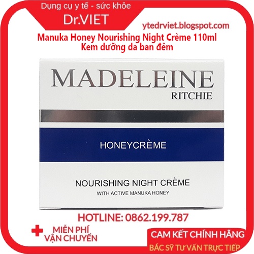 Kem dưỡng da ban đêm Manuka Honey Nourishing Night Crème 110ml - Dưỡng ẩm tối ưu xuyên suốt đêm dài