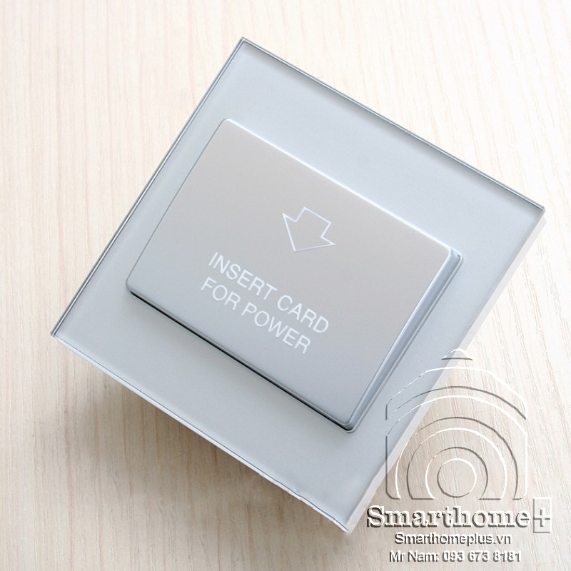 Công Tắc Thẻ Từ Khách Sạn Cao Cấp Mặt Kính Vuông 40A SHP-KS1