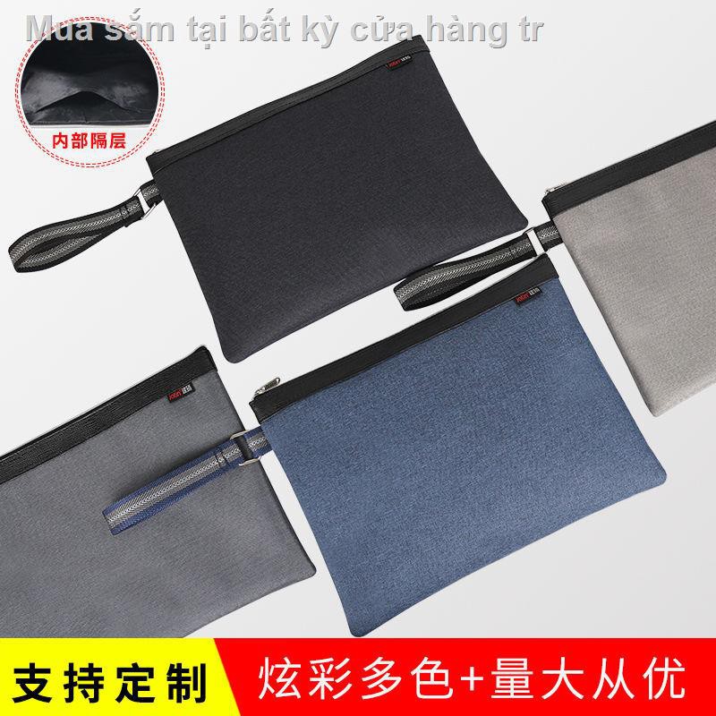 Túi đựng hồ sơ cầm tay Jianteng A4, thông tin vải nhiều lớp, khóa kéo văn phòng hội nghị, sinh viên | BigBuy360 - bigbuy360.vn