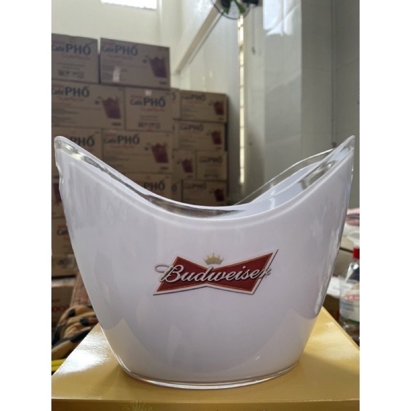 Xô đá ướp rượu bia Budweiser hình chiếc thuyền(3,5L)