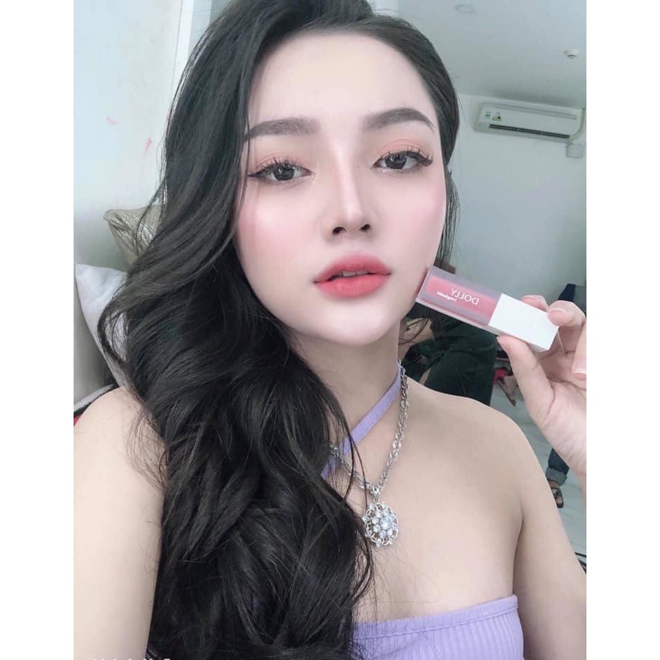 Son kem lì Màu "HỒNG DOLY" DOLLY SUPER MATTE chính hãng không chì, MUA 1 TẶNG 1