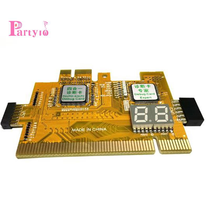 [New]PCI PCI-E 2LPC Desktop Four-In-One Diagnostic Card Computer Motherboard Test Card Two-Bit Fault Test Card