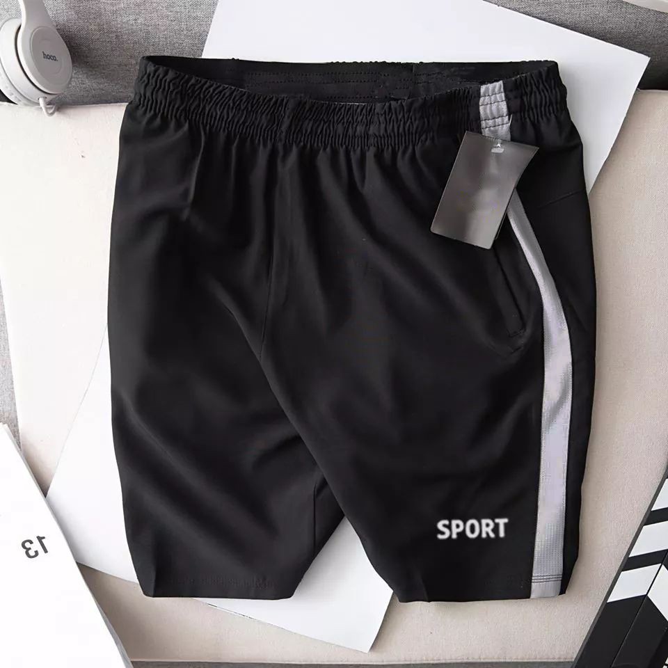 Quần Short nam thể thao chất gió mềm mại phối màu thời trang, mã QS333 | BigBuy360 - bigbuy360.vn