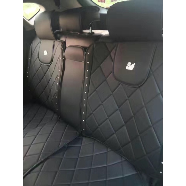 Bộ Bọc Ghế ( Áo Ghế) Da Đính Đá Thiên Nga Cao Cấp