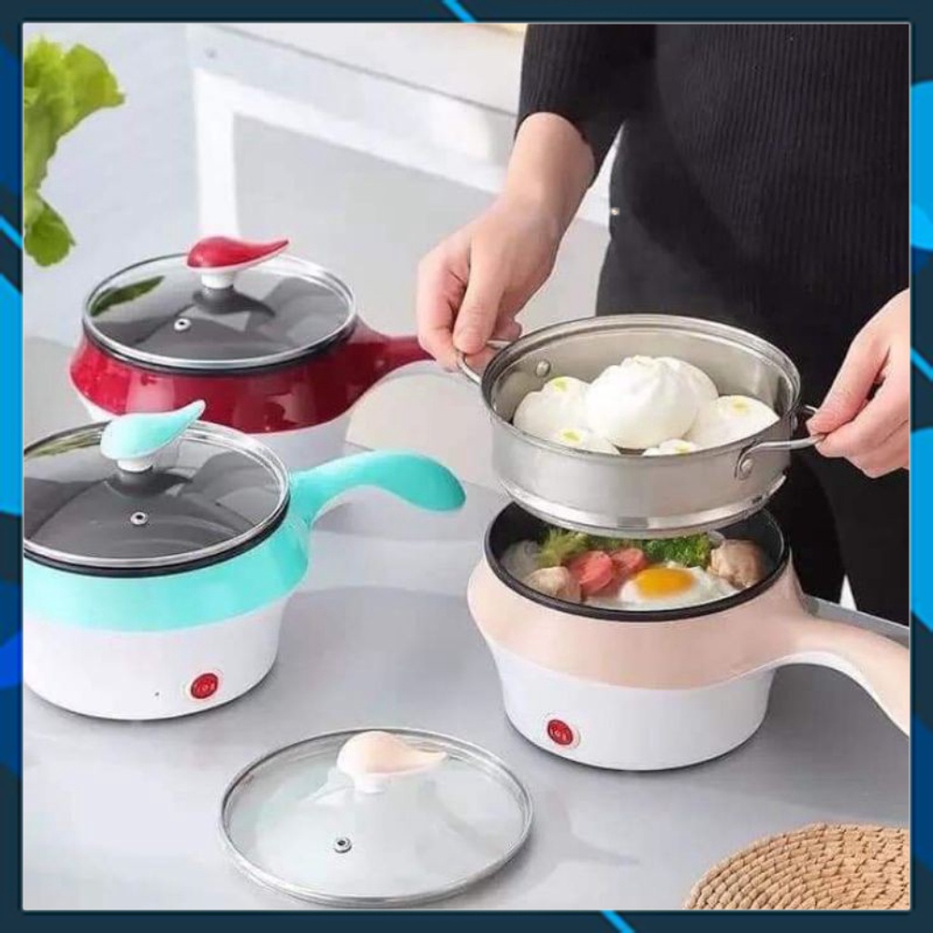 Ca nấu mì đa năng , ca mỳ hấp, lẩu mini ,gồm nồi+xửng hấp
