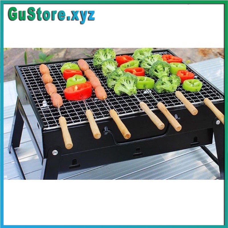 [Gu Store] Bếp nướng than hoa vuông BBQ cao cấp