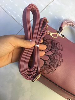 Túi công sở thêu lá size 25