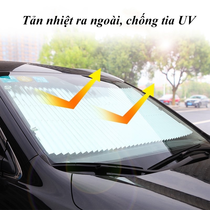 Rèm Che Nắng Ô Tô, Rèm Che Kính Lái Chống Tia UV Bảo Vệ Nội Thất Xe Hơi LEON OFFICIAL