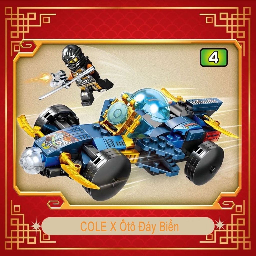 Đồ chơi lắp ráp, lego ninjago mẫu A8116-cuộc chiến dưới đáy đại dương +200PCS/bộ