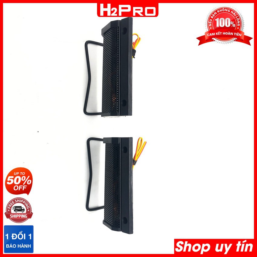 Đôi loa treble thạch anh THUPER dẹt H2Pro 20W-8 ôm, loa siêu treble thạch anh (tặng tụ 20K, hàn sẵn tụ trong loa) - Đen