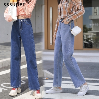 Quần Jeans Lưng Cao Phong Cách Ulzzang Hàn Quốc