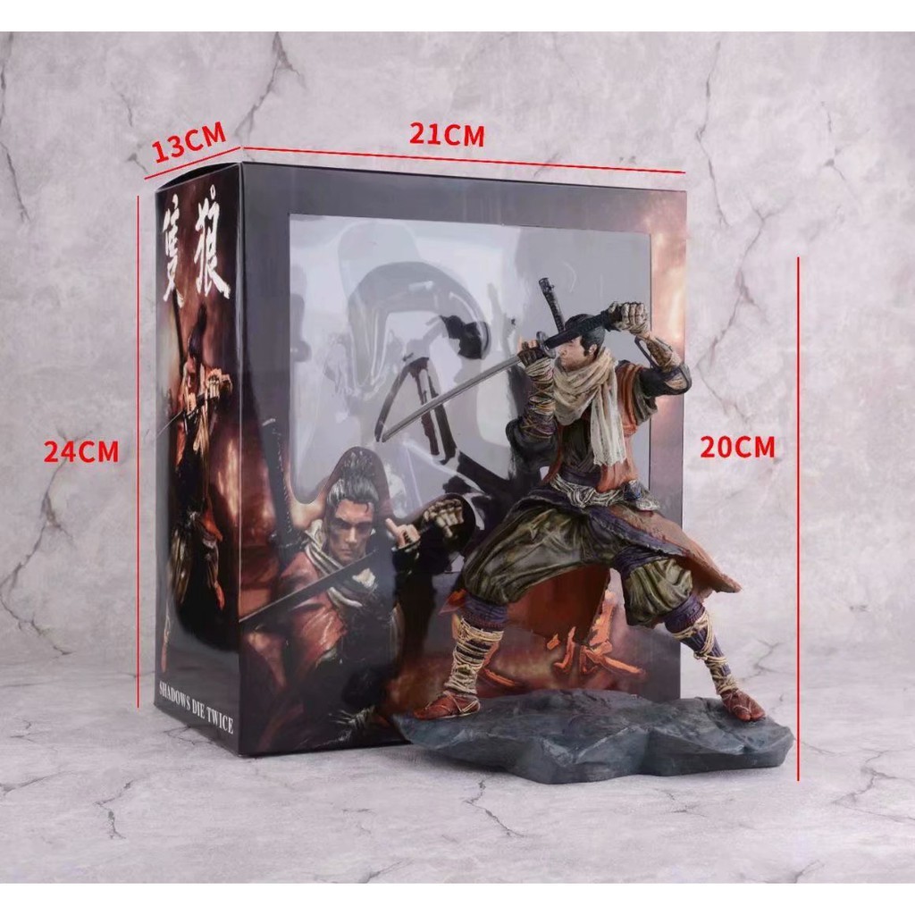 Mô hình nhân vật trong game SEKIRO Shadows Die Twice Chất liệu nhựa pvc 20cm chân thật
