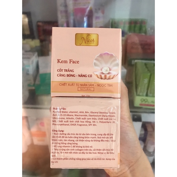 Kem Face Trắng Da Nicos