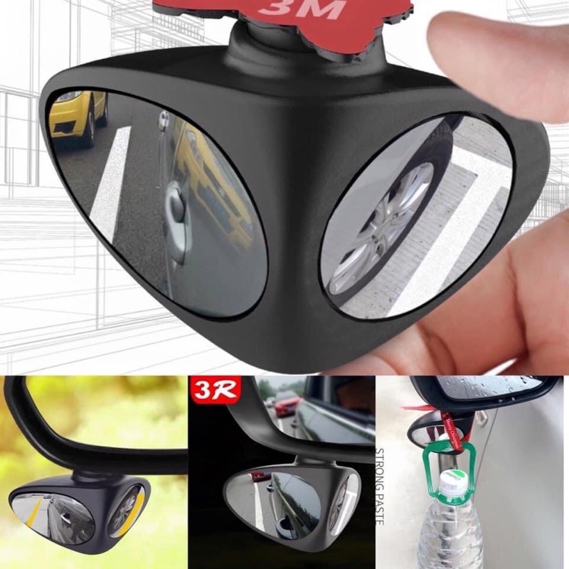 Gương cầu lồi 2 mặt cho ô tô GƯƠNG XÓA ĐIỂM MÙ 3D - XMAUTO
