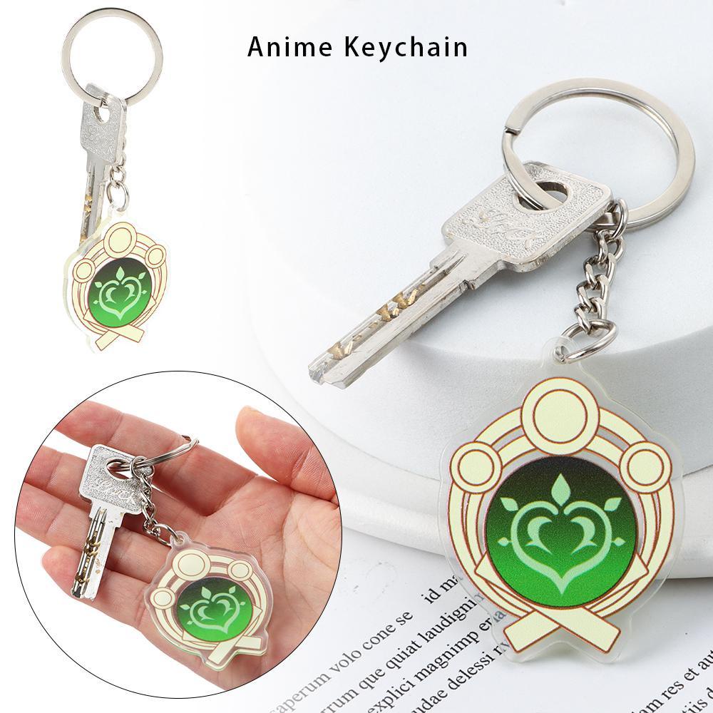 LEILY Móc Khóa Acrylic Hình Nhân Vật Anime Độc Đáo
