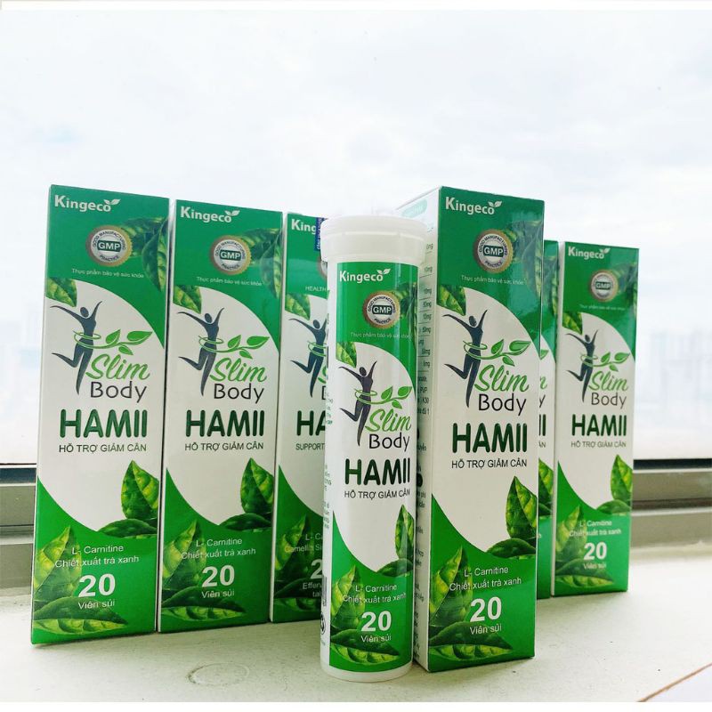 Viên Sủi Giảm Cân Cấp Tốc SLIM HAMII BODY ✅ Giảm béo an toàn hiệu quả detox đẹp da không phải thuốc giảm cân