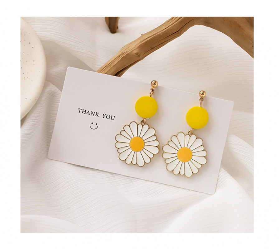 Bông tai mạ bạc hình hoa thời trang 2023 cho nữ