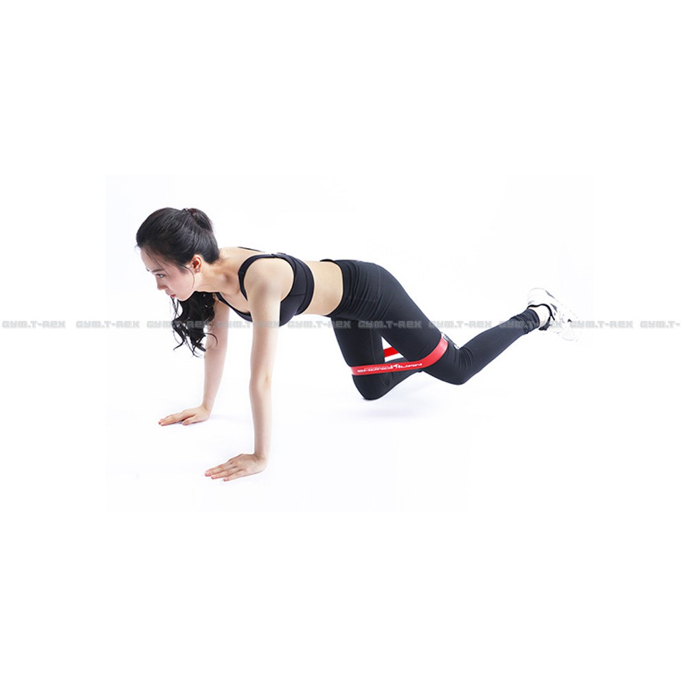 Bộ 6 dây kháng lực miniband REDCORE SP090, Dây cao su tập chân mông yoga [Gym T-Rex]