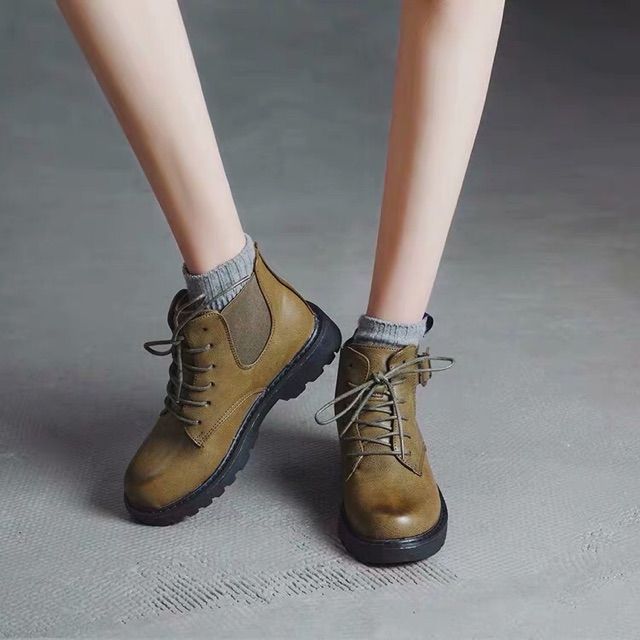 Order 10 ngày boots cao cổ da