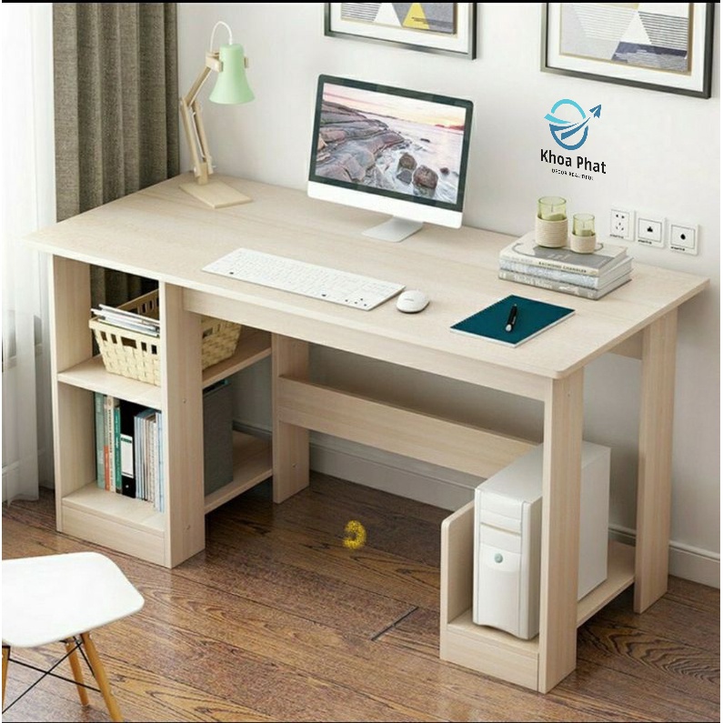 BÀN HỌC BÀN LÀM VIỆC CÓ NGĂN ĐỂ CÂY MÁY TÍNH, NGĂN ĐỂ SÁCH - KHOA PHÁT 3