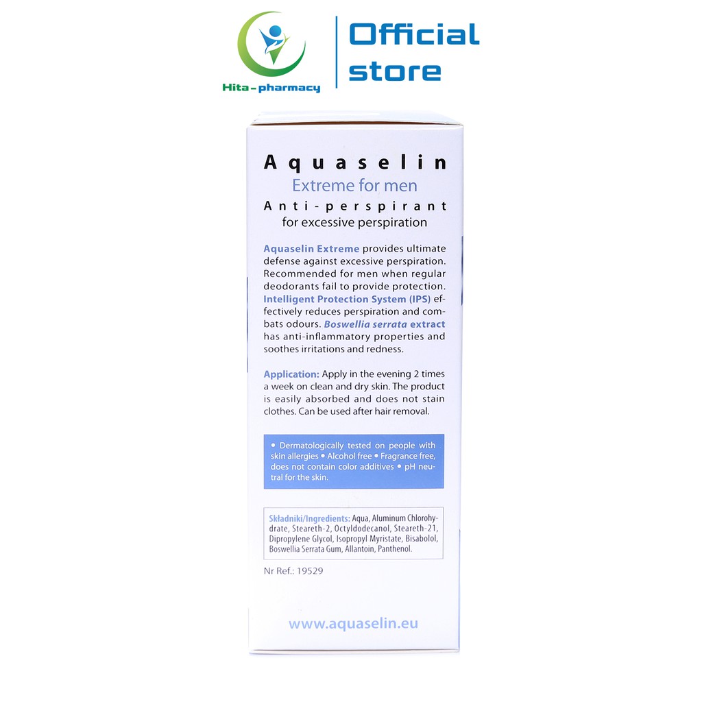 Lăn khử mùi cho nam Aquaselin Extreme For Men 50ml | BigBuy360 - bigbuy360.vn