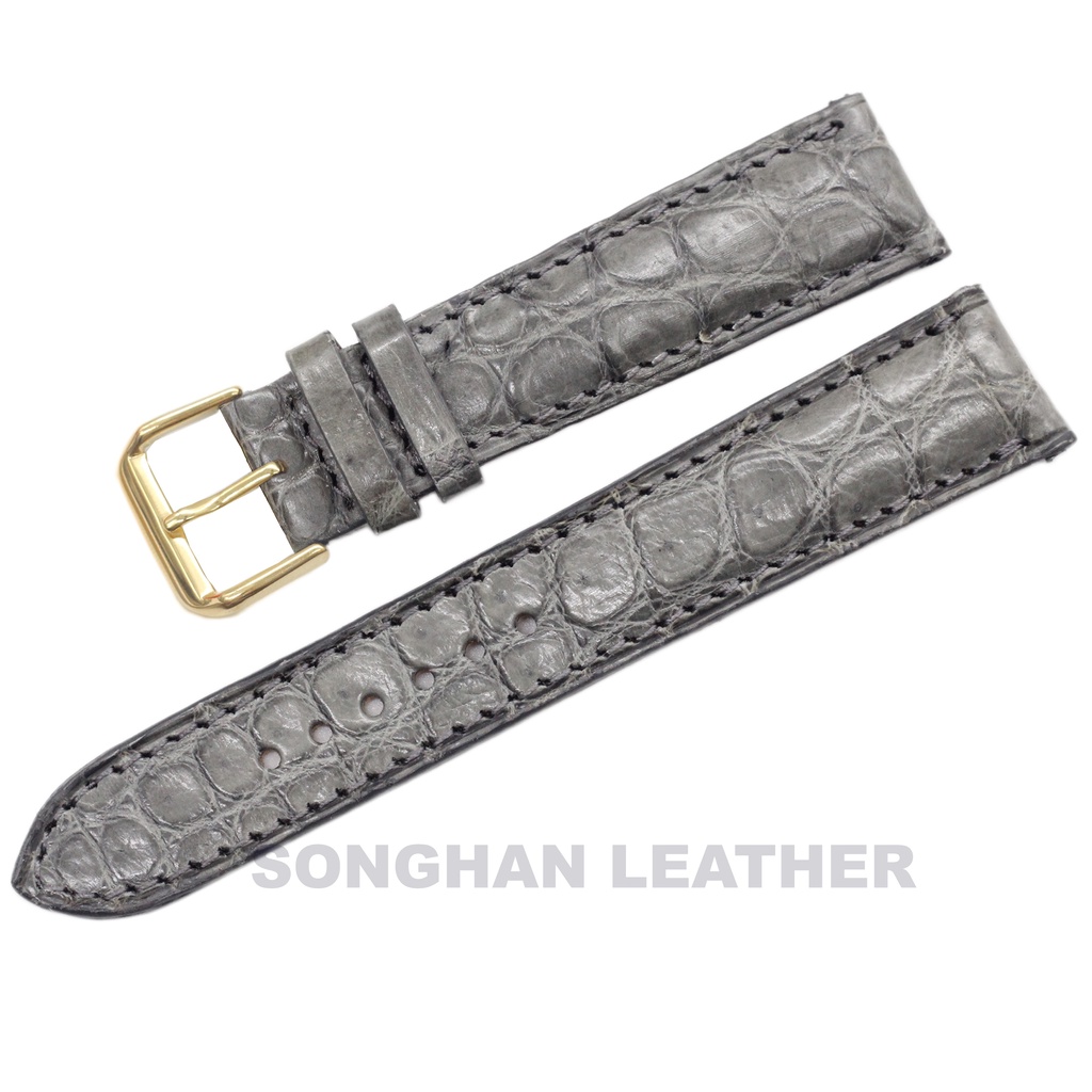 Dây Da Đồng Hồ Cá Sấu Songhan Leather WT08.Dây Da Đủ Size Gắn Chốt Thông Minh+Khóa Kim.BH 6 Tháng