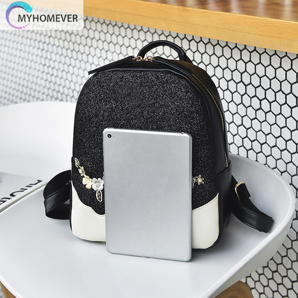 Ba Lô Đi Học Đính Kim Sa Lấp Lánh Cho Nữ