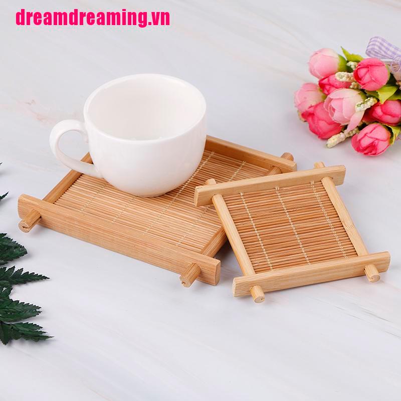Đế Lót Ly Bằng Tre Trang Trí Bàn Ăn