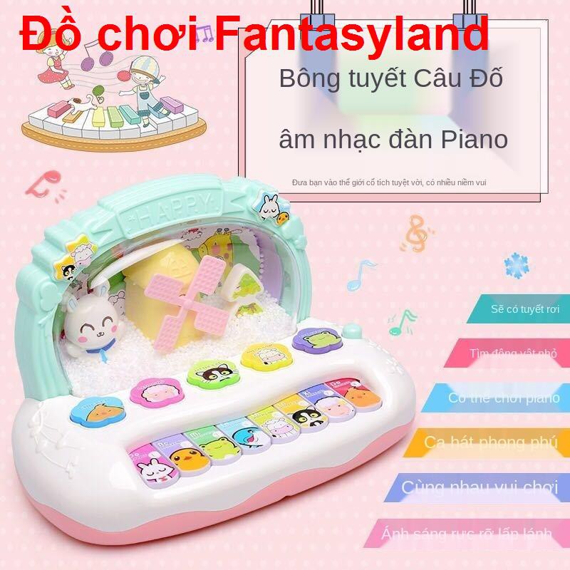 Đàn piano âm nhạc trẻ em 0-1-3 tuổi cho sơ sinh giáo dục sớm điện tử 6-12 tháng đồ chơi trai và gái 2-4mocbo