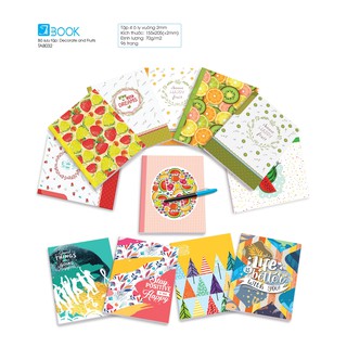 [HCM]10 cuốn Tập học sinh Decorative and Fruit hiệu Tabook, 96 trang ĐL70 (TAB032b)