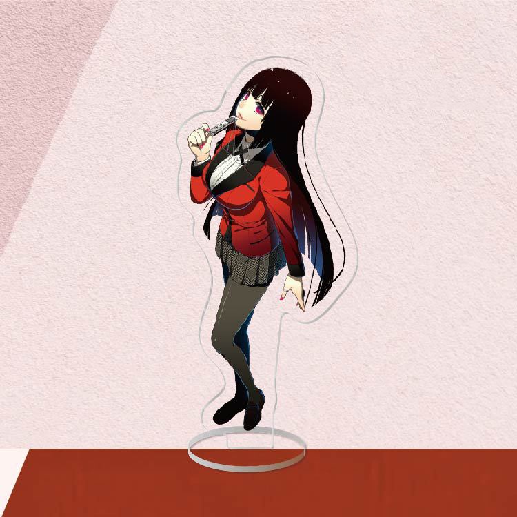 Standee IN HÌNH Kakegurui Học viện đỏ đen tượng acrylic anime mica chibi trưng bày