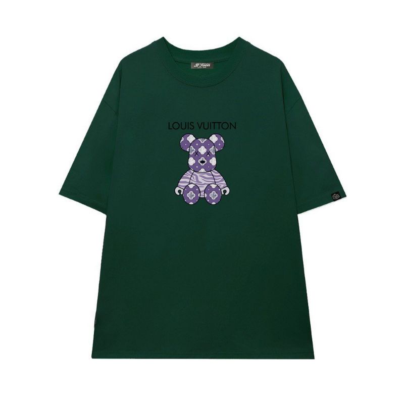 Áo thunCó sizeFull màu tay lỡ unisex Gấu Louis Vuitton